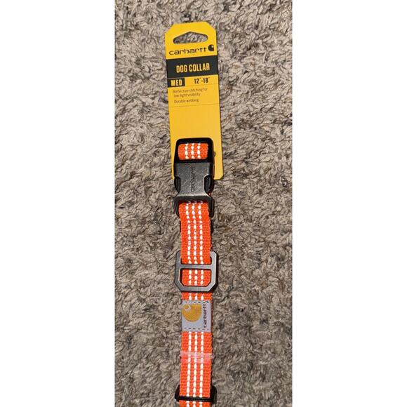Carhartt Dog Collar Hunter‎ Reflective Orange Medium 12” To 18” NWT - Picture 1 of 4